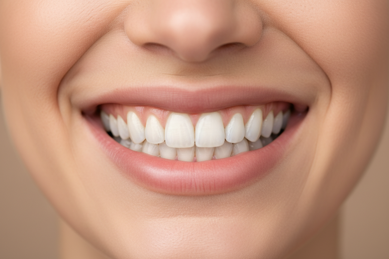 can you just put a white teeth smile